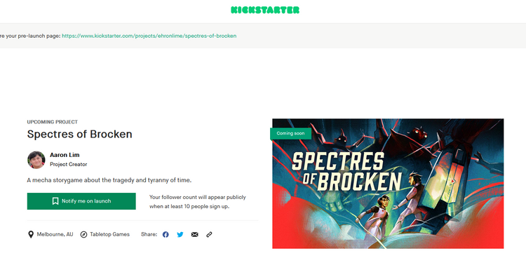 Spectres of Brocken - Crowdfunding Soon!